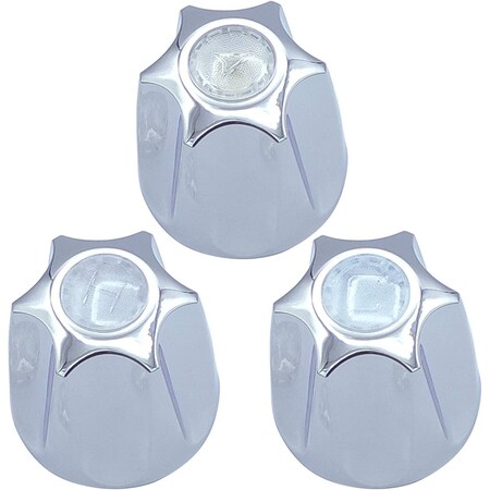 Avalon Tub and Shower 3 Piece Verve Handles Replacement for Price Pfister Shower Systems, 12 Point Broach,  7001L3